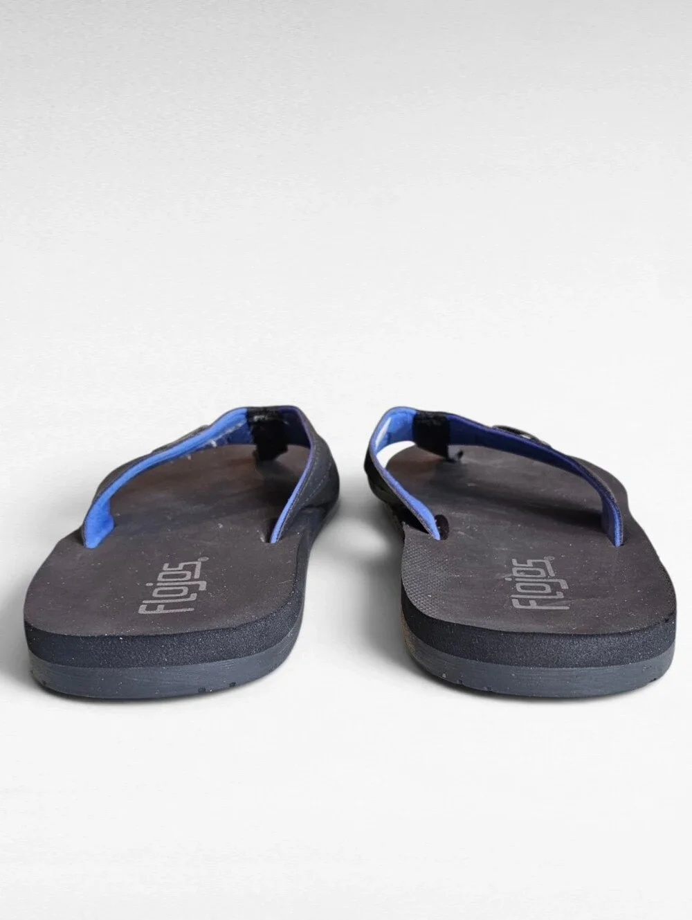 Flojos Flip Flops Black Size 10